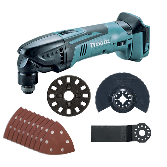 Makita 18V Multi Tool DTM50ZX5 Skin Only - 80mm Metal - Efficient Use - Auzzistore