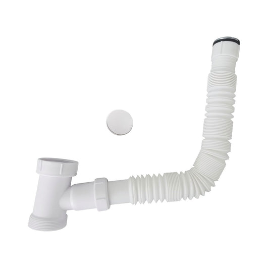 Kinetic Laundry By-Pass Kit - Flexible Pipe - 320mm - Plastic - Easy Install - Auzzistore