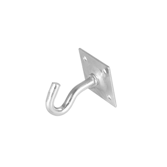Pinnacle 55mm Zinc Plated Clothesline Hook with Plate - 60kg Load Capacity - Auzzistore