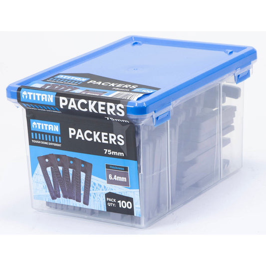 Titan 6 Window Packers - 100 Piece - 4 x 75mm - Grey - Durable & UV Stable – view 2 - Auzzistore