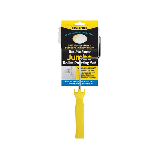 Uni Pro Jumbo Fabric Roller Cover Set - 100mm - 10mm Nap - Fast Coverage - Auzzistore