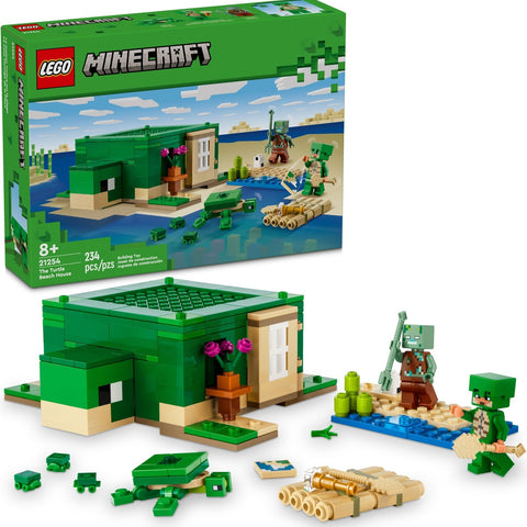LEGO Minecraft Series 21254 The Turtle Beach House- Auzzi Store