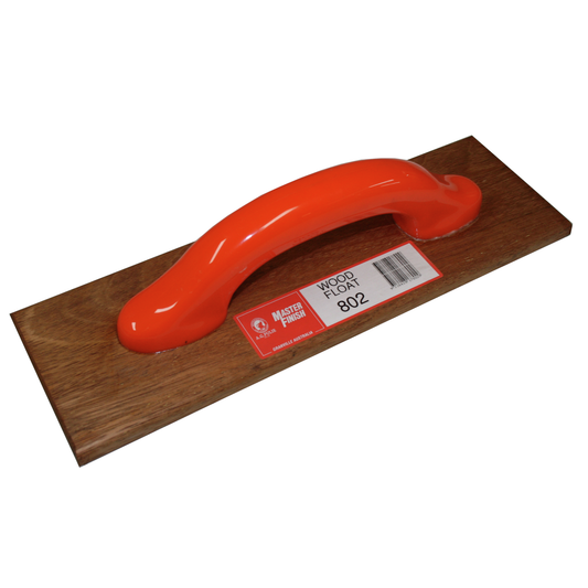 Masterfinish Wood Float - 112 x 380mm Hardwood - Durable Plastic Handle - Auzzistore