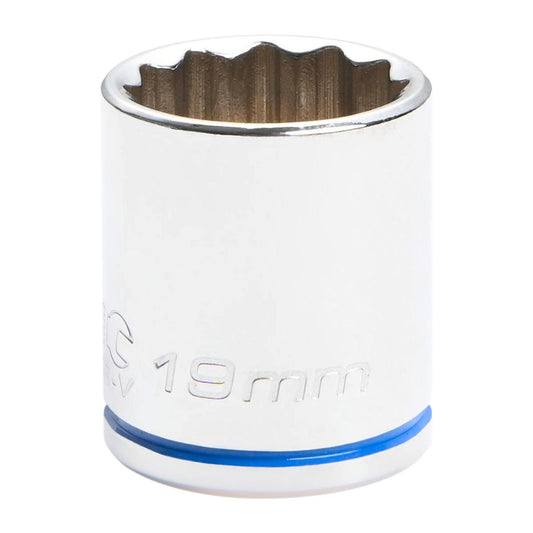 Kincrome 19mm 3/8 Drive Socket - Chrome Vanadium Steel - Rust Resistant - Auzzistore