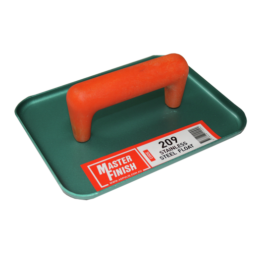 Masterfinish Stainless Steel Float - 210mm - Durable - Comfortable Grip - Auzzistore