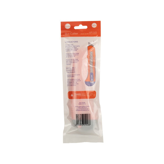 Packz Box Cutter - 18mm Blade - 1 Pack - 125mm x 155mm - Lightweight – view 2 - Auzzistore