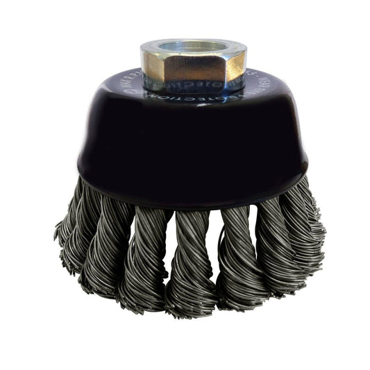 Josco 75mm Twistknot Cup Brush - Steel Wire - Rust Removal - Durable - Auzzistore