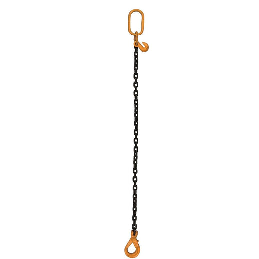 Gorilla 2m Chain Sling - 8mm Alloy - 2 Tonne Capacity - Self-Locking Hook - Auzzistore