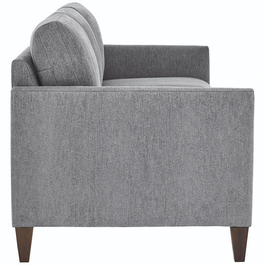 Lillian August Stationary Fabric Sofa with Nailhead Trim & Down Blend Cushions – view 2 - Auzzistore
