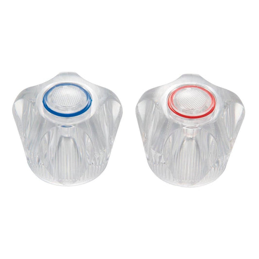Shaw & Mason Clear Universal Multi Fit Tap Handles - 46mm Plastic - Easy Install - Auzzistore