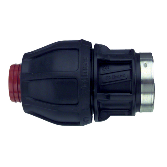 Philmac Rural End Connector - 1-1/2" x 1-1/2" - Polypropylene - Australian Made - Auzzistore