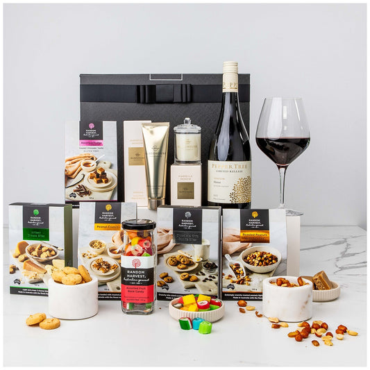 Random Harvest Marseille Memoir Hamper - 750ml Peppertree Shiraz & Artisan Treats