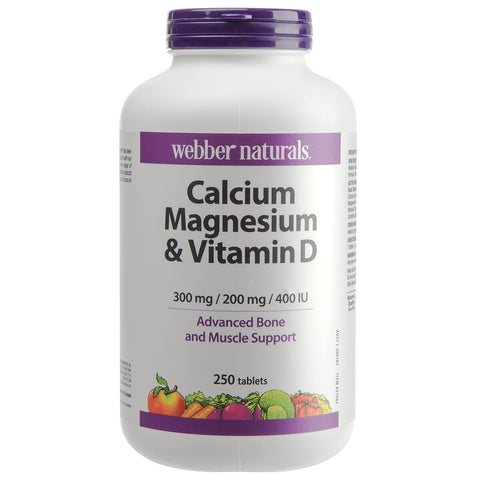Webber Naturals Calcium, Magnesium And Vitamin D 250 Tablets - Auzzistore