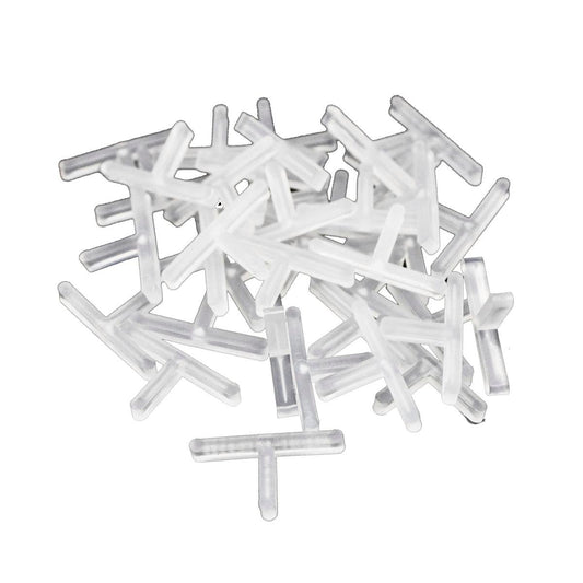 Qep T Shape Tile Spacers - 3mm - PVC - 100 Pack - Consistent Gaps - Auzzistore