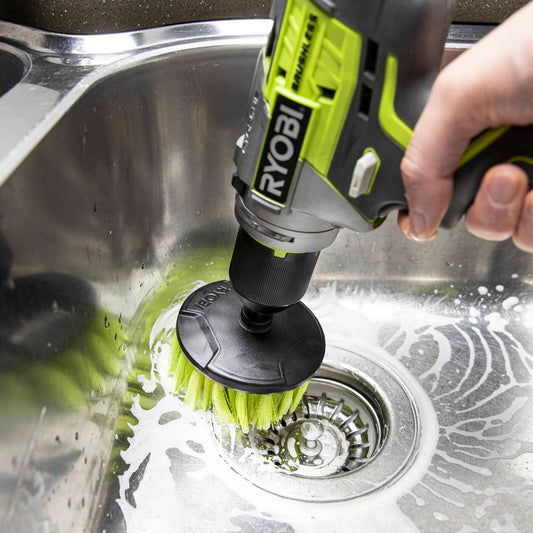 Ryobi 5 Piece Drill Brush Set - 285mm x 90mm x 218mm - Versatile Cleaning Tools – view 2