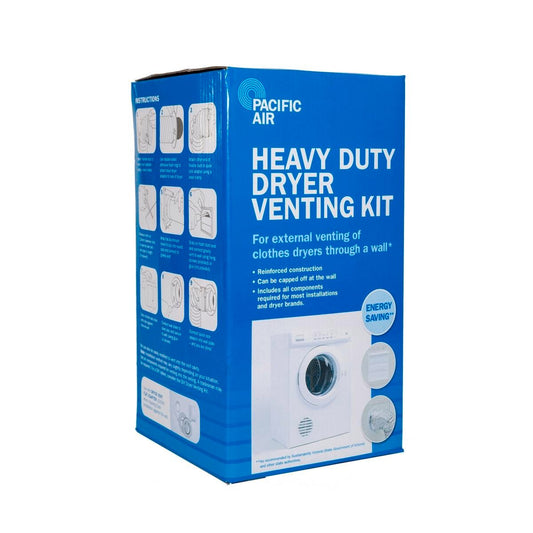 Pacific Air Heavy Duty Dryer Venting Kit - 2.1m Aluminium - Energy Saving