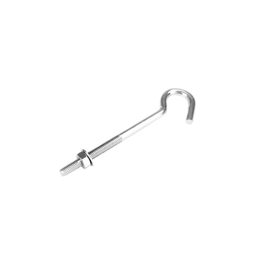 Pinnacle M10 Zinc Plated Hook Bolt - 180mm x 74mm - 50kg Load Capacity - Auzzistore