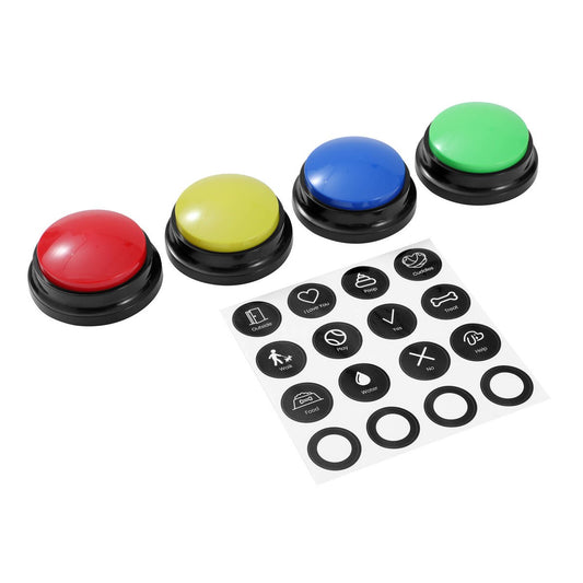 Paws Claws Pet Talking Buttons 4 Pack - Recordable Communication - 850mm x 40mm – view 2
