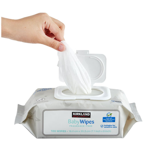 Kirkland Signature Fragrance Free Baby Wipes 9 x 100 Pack – view 2 - Auzzistore