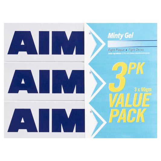 Aim Toothpaste Minty Gel Value 3 Pack - 270g for Healthy Teeth – view 2 - Auzzistore