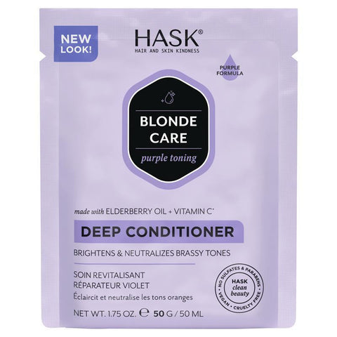 Hask Blonde Care Purple Deep Conditioner 50g Sachet - Auzzistore
