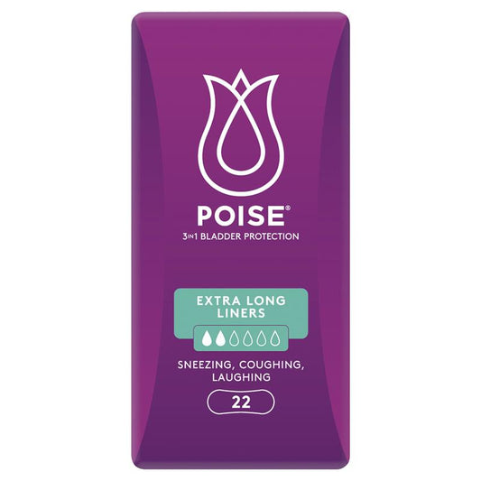Poise Extra Long Liners - 22 Pack for Ultimate Bladder Protection-Auzzi Store