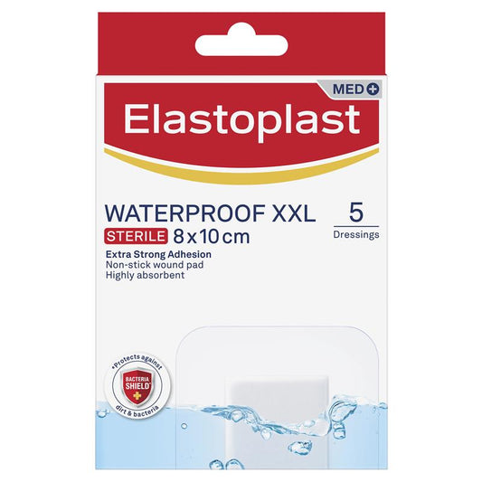 Elastoplast Waterproof Dressing XXL 8cm x 10cm 5 Pack - Ultimate Wound Protection – view 2