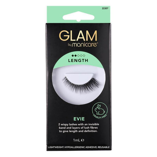Glam By Manicare Evie Lashes Length - 2 Wispy Lashes for Length and Definition - Auzzi Store