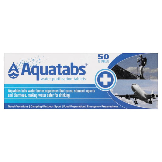 Aquatabs Water Purification Tablets - 50 Tablets for Safe Drinking Water-Auzzi Store