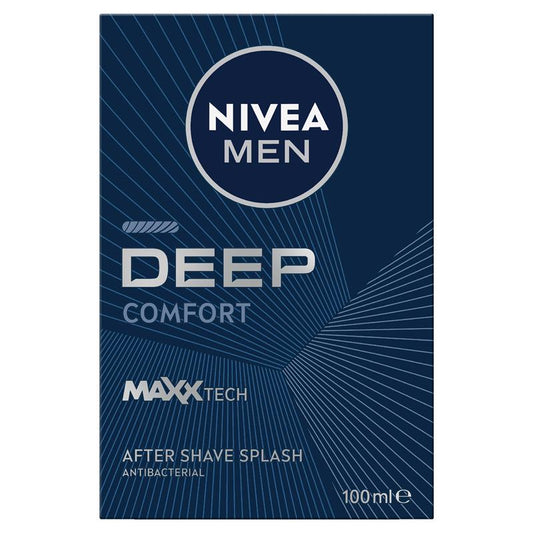 NIVEA for Men Deep After Shave Splash 100ml - Refreshing Post-Shave Care - Auzzi Store