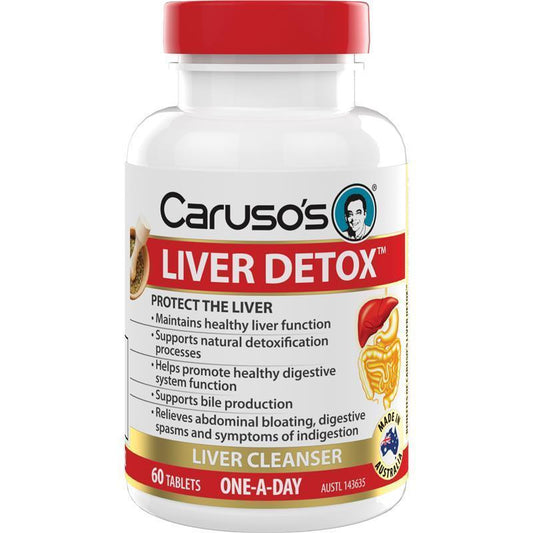 Caruso's Liver Detox Tablets - 60 Count with Milk Thistle & Dandelion
