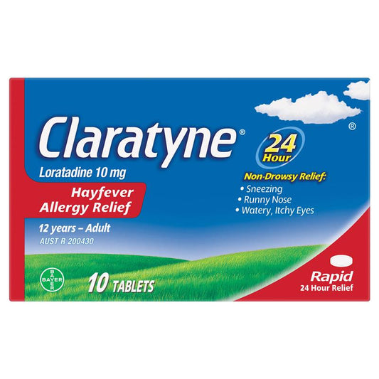 Claratyne Allergy Hayfever Relief Antihistamine Tablets - 10 Pack for Fast Relief-Auzzi Store