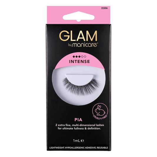 Glam By Manicare Pia Lashes Intense - 2 Extra Fine Lashes for Ultimate Fullness - Auzzi Store