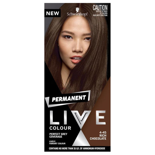 Schwarzkopf Live Colour Permanent 4.45 Rich Chocolate - Luxurious Hair Colour – view 2