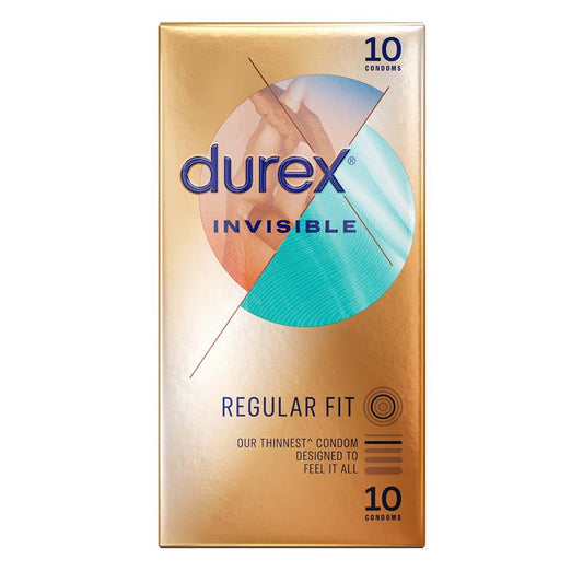Durex Invisible Regular Fit Condoms - 10 Pack for Ultimate Sensation – view 2
