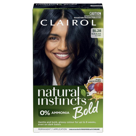 Clairol Natural Instincts Bold Blue Black Permanent Hair Colour - 180g – view 2