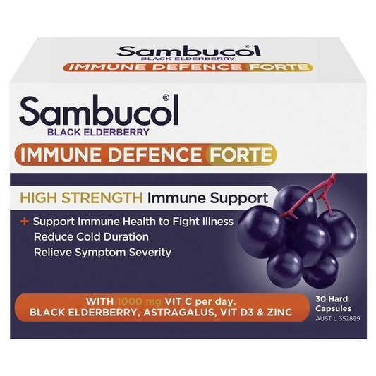 Sambucol Immune Defence Forte High Strength 30 Capsules - Boost Your Immunity