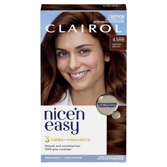 Clairol Nice N Easy 4.5RB Natural Reddish Brown Permanent Hair Colour - 173g – view 2 - Auzzistore