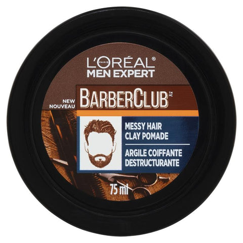 L'Oreal Men Expert Barber Club Messy Hair Clay 75ml - Effortless Styling - Auzzistore