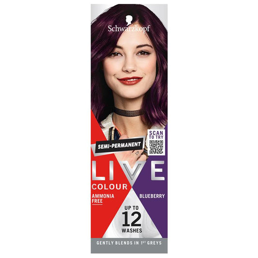 Schwarzkopf LIVE Colour Blueberry - Semi-Permanent Hair Color, 75ml – view 2
