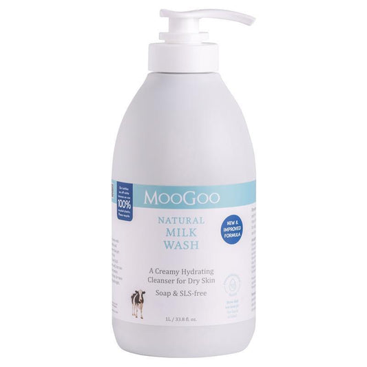MooGoo Milk Wash 1L Facial Cleanser – Hydrating Skincare Solution