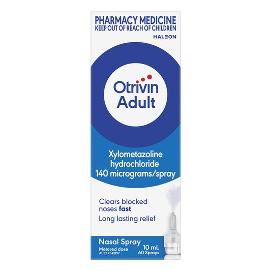 Otrivin Adult Nasal Spray 10ml - Fast Relief for Nasal Congestion-Auzzi Store