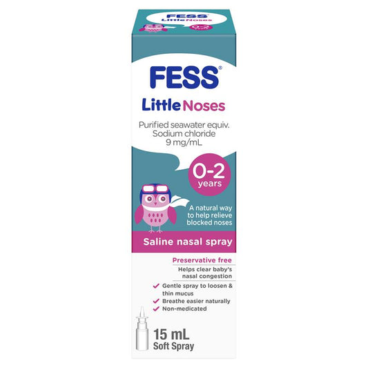 Fess Little Noses Saline Nose Spray 15ml - Gentle Relief for Blocked Noses-Auzzi Store