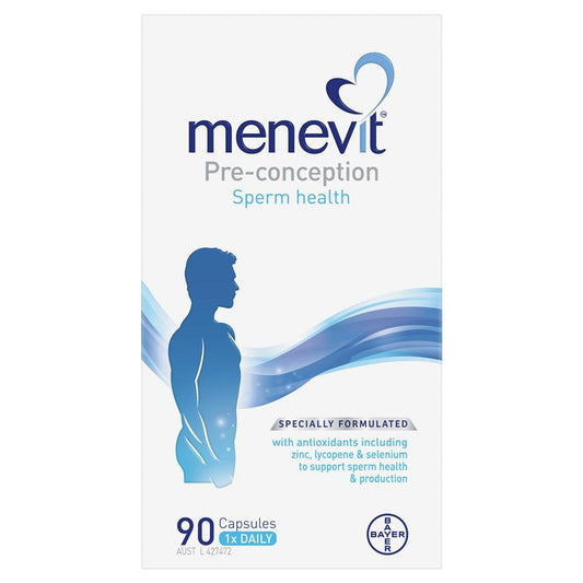 Menevit Pre-Conception Sperm Health with Zinc & Vitamin C - 90 Capsules – view 2