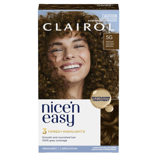 Clairol Nice N Easy 5G Medium Golden Brown Permanent Hair Colour 173g – view 2 - Auzzistore
