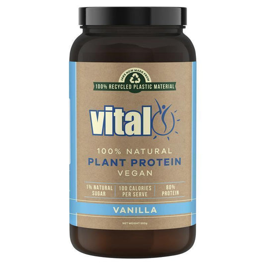 Vital Vegan Pea Protein Vanilla 500g - Natural Muscle Strength Booster-Auzzi Store