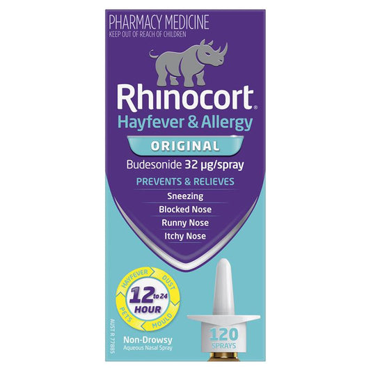 Rhinocort Original Hayfever & Allergy Nasal Spray - 120 Sprays-Auzzi Store