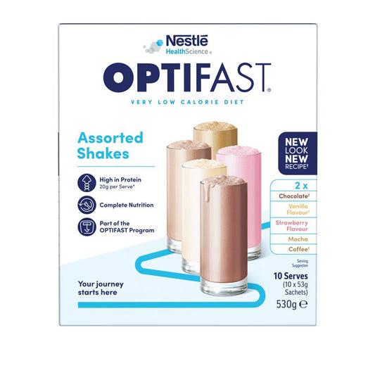 Optifast VLCD Shake Assorted Pack - 10 x 53g for Effective Weight Loss