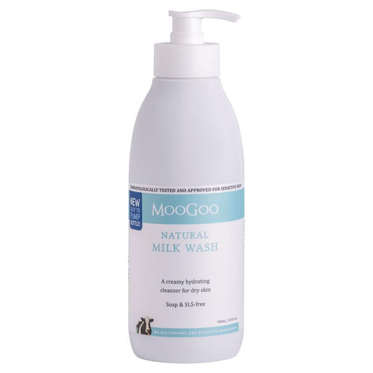 MooGoo Milk Body Wash 500ml – Natural, Sulfate & Paraben Free, Gentle Cleanser