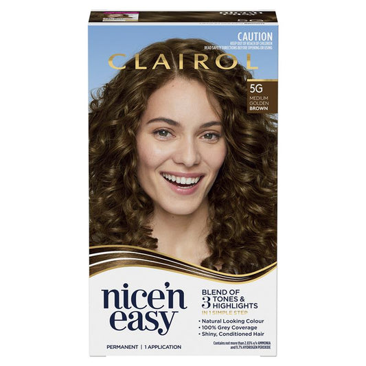Clairol Nice N Easy 5G Medium Golden Brown Permanent Hair Colour 173g – view 2